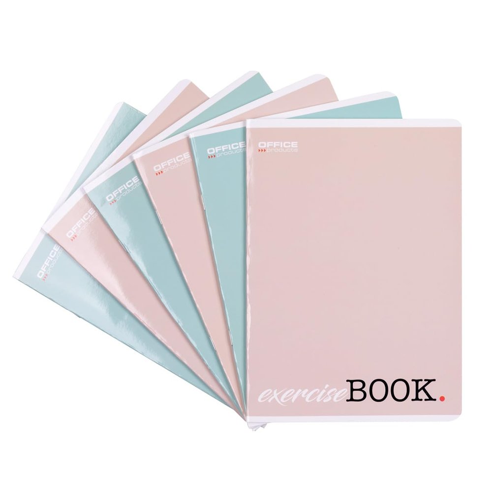 OFFICE PRODUCTS A5 Squared Exercise Books, 32 Sheets, 8-Pack