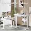 Homall Glass Height-Adjustable Desk, 140 x 70 cm view 2