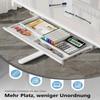 Homall Glass Height-Adjustable Desk, 140 x 70 cm view 4
