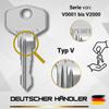 bayesen Replacement Key Compatible with BURG-WÄCHTER, Code V0068 view 2