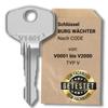 bayesen Replacement Key Compatible with BURG-WÄCHTER, Code V0384 view 1