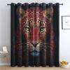Leopard Pattern Black Cheetah Blackout Curtains, 2-Piece Set, 160 x 140 cm view 1