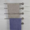 Electric Bathroom Towel Warmer, Stainless Steel, Bright, 4 Bars view 2