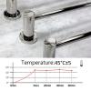 Electric Bathroom Towel Warmer, Stainless Steel, Bright, 4 Bars view 3