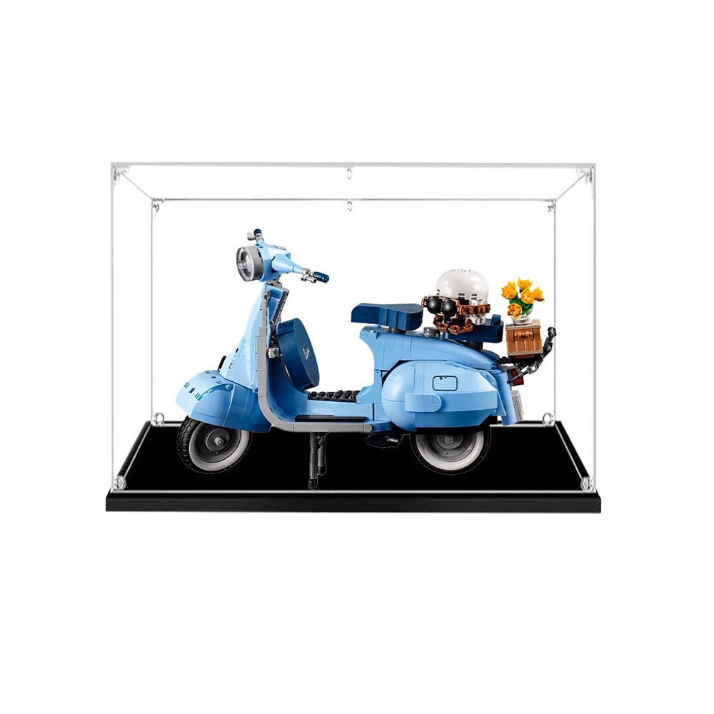 Acrylic Display Case for LEGO 10298 Vespa 125 Scooter, Dustproof Transparent Cover, 3 mm