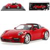 Porsche 911 (992) Targa 4 GTS Convertible, Red, 2019–, 1:18 Minichamps Model Car view 1