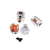 UIHMSWYAL 5-Piece D20L25 Flexible Jaw Motor Coupling, Aluminum CNC Spider Coupling, 7 mm to 10 mm (Size: 7 x 10) view 1