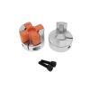 UIHMSWYAL 5-Piece D20L25 Flexible Jaw Motor Coupling, Aluminum CNC Spider Coupling, 7 mm to 10 mm (Size: 7 x 10) view 2