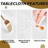 Morbuy 3D Rectangular Stretch Tablecloth with Elastic Edge, 6 ft/183 x 77 cm, Wood 7 view 3
