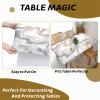 Morbuy 3D Rectangular Stretch Tablecloth with Elastic Edge, 6 ft/183 x 77 cm, Wood 7 view 4
