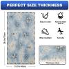 VAPOKF Kitchen Mat, Vintage Nautical Map with Anchor and Lighthouse, Non-Slip, Washable, Absorbent view 2