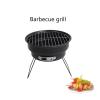MYVVKIA Stainless Steel Round Portable BBQ Grill, Mini Camping Wood and Charcoal Grill view 3