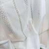 Daesar Sheer Lace Curtains with Hooks, 2-Piece Set, White, 137 x 244 cm view 3