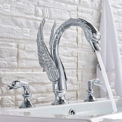 3-Piece 2-Handle Bathroom Sink Faucet