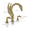 3-Piece 2-Handle Bathroom Sink Faucet view 2