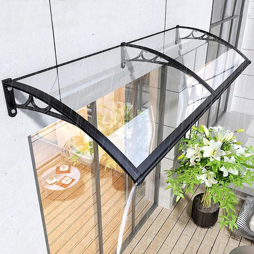 Door Awning, Balcony and Window Canopy in Polycarbonate and Aluminum