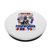 Sister Of An Awesome Fireworks Director Great Dane 4th July PopSockets with Swappable PopGrip view 2