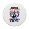 Sister Of An Awesome Fireworks Director Great Dane 4th July PopSockets with Swappable PopGrip view 3