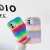 Rnrieyta Colorful Plush Phone Case for OPPO A58 4G view 3