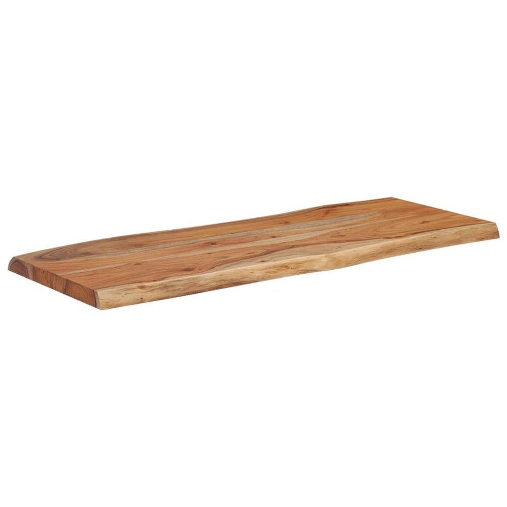 vidaXL Solid Acacia Wood Tabletop 100x40x2.5 cm, Rectangular, Live Edge