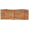 vidaXL Solid Acacia Wood Tabletop 100x40x2.5 cm, Rectangular, Live Edge view 4