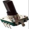 RFXOGTYFZ 5-Pack 360° Rotary Switch Encoders, EC12/RE12, 5-Pin, 24 Positions, Pushbutton, 12.5 mm Handle view 1