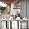 Magnetic Insect Screen Door with Hook-and-Loop Tape, 285 x 245 cm, Black view 2