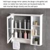 Generic Bathroom Cabinet, Wall-Mounted Storage Cabinet, Medicine Cabinet with HD Silver Mirror and Extended Towel Rack, for Bathroom, Kitchen, or Bedroom (A, 70 cm) view 2