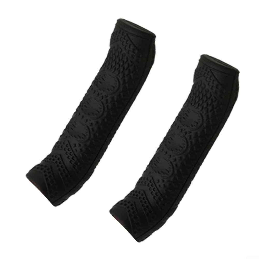 Lightweight Waterproof Silicone Brake Lever Covers for Electric Scooters and Bicycles (Black)