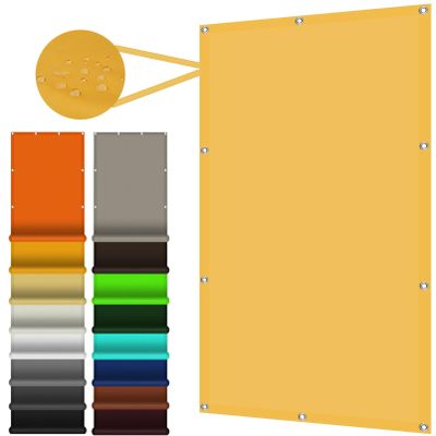 Sun Shade Sail 2.7 x 4.3 m, 98% UV Protection, Balcony Awning, Gold