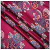 OqcEha Embroidery Damask Fabric, Satin Jacquard Floral Fabric, 75 cm Wide, Sold by the Meter, for Clothing, Handmade Bags, Cushions and Cheongsam (Rose Red) view 1