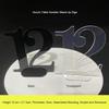 3D ABS Table Numbers, 4.7-Inch Transparent Table Signs with Stand view 2