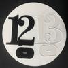 3D ABS Table Numbers, 4.7-Inch Transparent Table Signs with Stand view 4