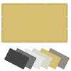 Rectangular Sun Shade Sail 4.7 x 5.5 m, Waterproof, 98% UV Protection, with Ropes, Cream view 1
