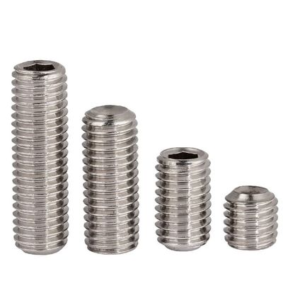 Manoud 5-Piece M14/M16 304 Stainless Steel Hex Socket Set Screws, Concave Point (M16 x 25 mm)