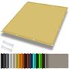 Waterproof Rectangular Sun Shade Sail 0.7 x 7 m, 98% UV Protection, Balcony Use Without Drilling, with Ropes, Cream view 1
