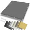 Custom-Made Sun Shade Sail with Eyelets, 0.5 x 1.2 m, Waterproof, 98% UV Protection, Light Gray view 1