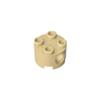 TYCOLE GOBRICKS GDS-1054 Round 2 x 2 Brick with Pin Holes, Tan (031), 300 Pieces view 1