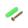 CETEOR Expansion Tubes, 35 pcs, 7 x 28 mm, Green Plastic Wall Anchors view 4