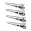 Snack Bag Clips, 4-Pack, Stainless Steel with Tooth-Shaped Head, Silver view 1