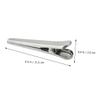 Snack Bag Clips, 4-Pack, Stainless Steel with Tooth-Shaped Head, Silver view 2