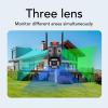 Naroote Outdoor Security Camera with 3 Lenses, 5 MP, Motion Detection, Color Night Vision, Wi-Fi, EU Plug view 4