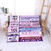 Blanket with “To My Daughter” Inscription, Warm Letter Blanket for Daughter, Birthday Gifts from Mom and Dad, Valentine’s Day Gifts for Daughter (Pink Letter, 130 x 150 cm) view 2