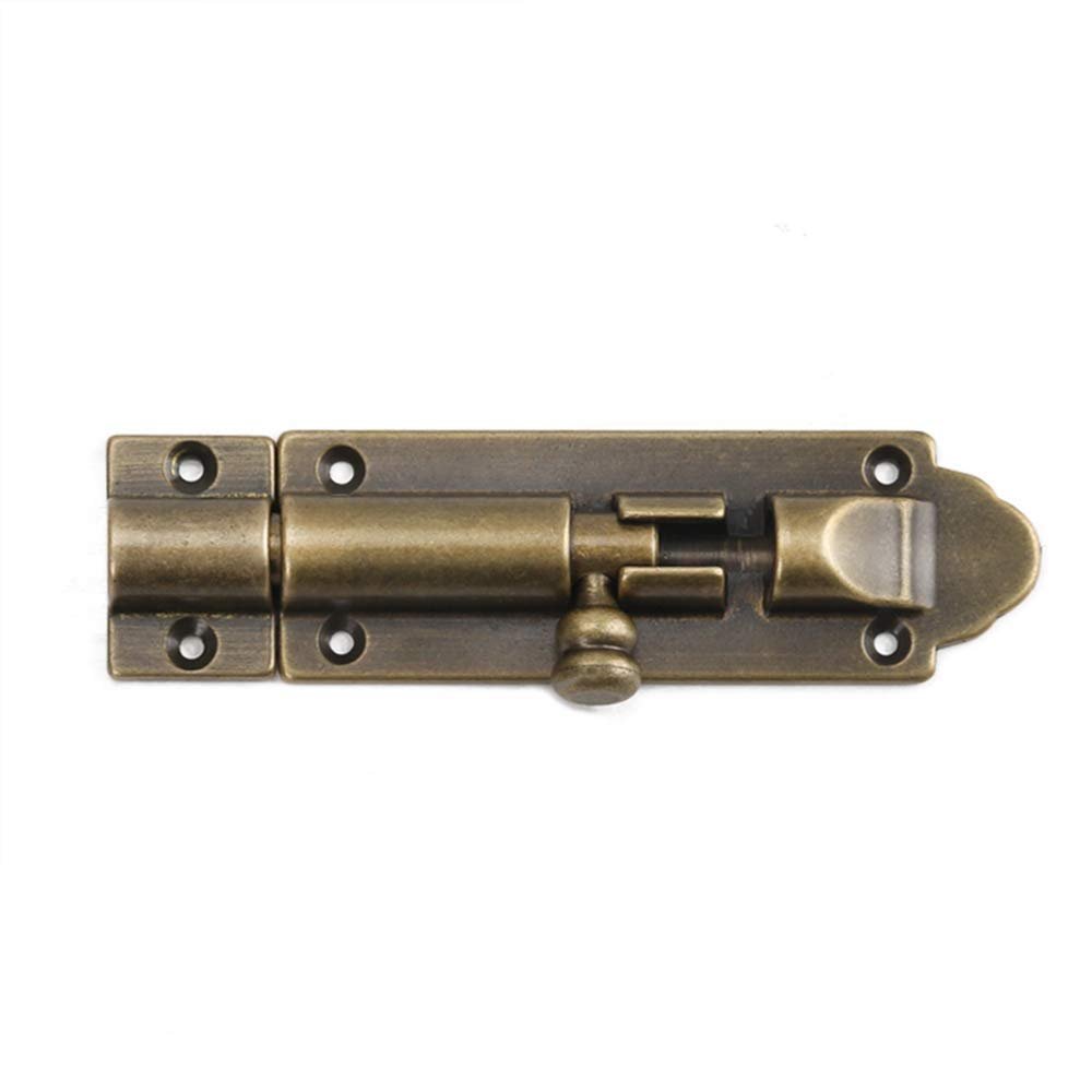 Heavy-Duty Antique Brass Gate Sliding Bolt Latch