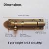 Heavy-Duty Antique Brass Gate Sliding Bolt Latch view 2