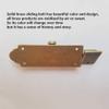 Heavy-Duty Antique Brass Gate Sliding Bolt Latch view 4