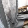 Homxi Sheer Voile Curtains, 2-Pack, Light Gray, 40" W x 84" H Each view 3