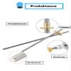 Coavoo 2-Pack T8 Tr8x1.5 Lead Screws, 1000 mm, with T8 Brass Nuts view 2