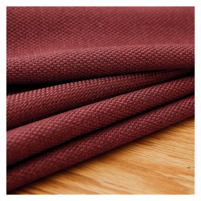 Aqxyxsw 300 cm High Solid-Color Blackout Curtain, Thick Cotton-Linen Blend, Wine Red, Rod Pocket W100