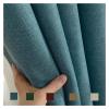 Aqxyxsw 300 cm High Solid-Color Blackout Curtain, Thick Cotton-Linen Blend, Wine Red, Rod Pocket W100 view 2